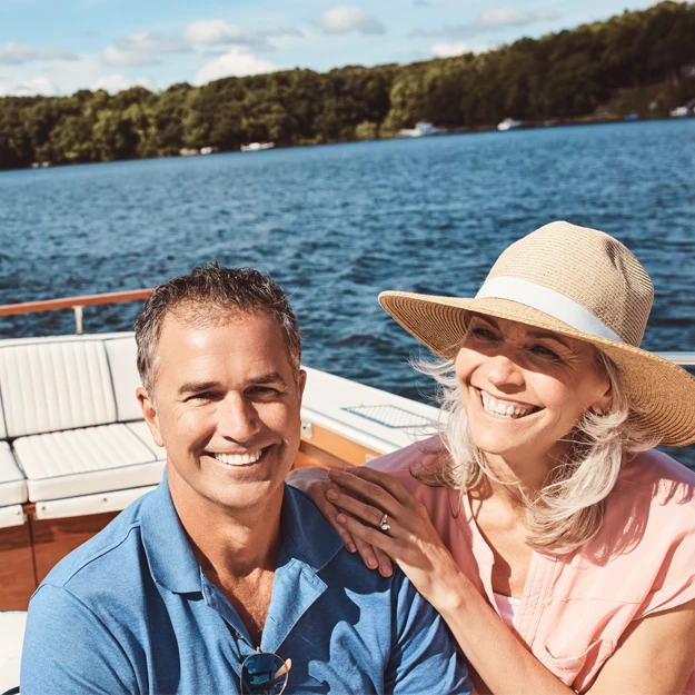 Homeowners relaxing on boat after using reverse mortgage alternatives with WestPac Lending