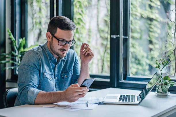 Borrower reviewing bank statement loan requirements
