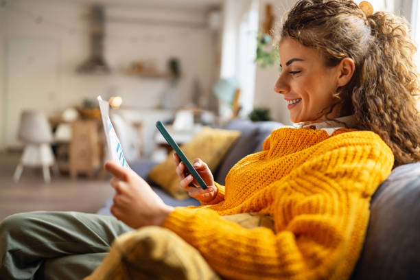 Borrower reviewing bank statements for a mortgage loan